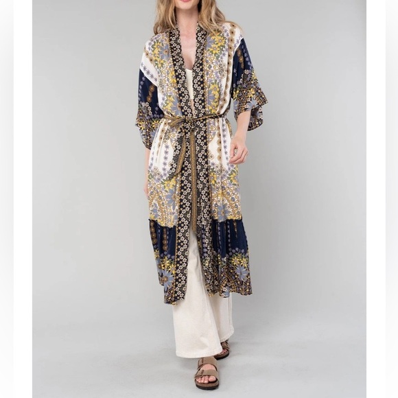 NWOT Lovestitch Late Mornings Kimono Robe - Picture 1 of 13